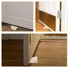 TEHAUX 2pcs Wooden Door Stop Non- Design for Bedroom and