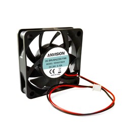ANVISION 2 x 60mm x 15mm DC 24V Brushless Fan Dual Bearings