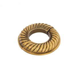 Renovators Supply Manufacturing Aluminum Escutcheon Plate 3.88" OD Escutcheon 1.5" IPS Antique Gold Finish Radiator Flange