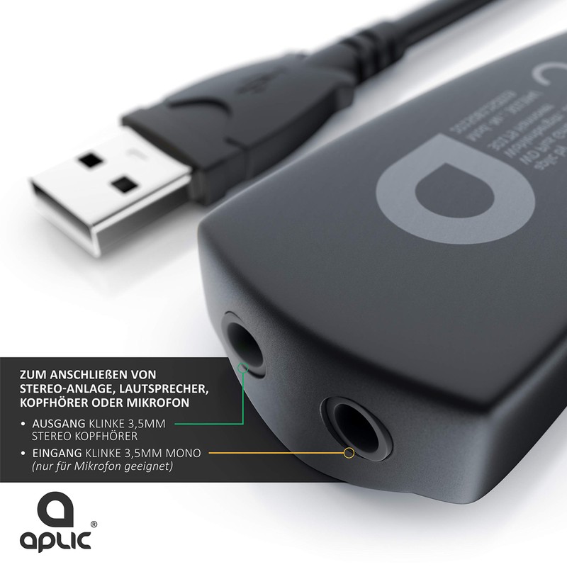 USB 7.1 Sound Card External - Virtual Surround - Sound