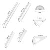 7 Pieces Plastic Ruler, Transparent Precision Ruler, Double Sided Ruler