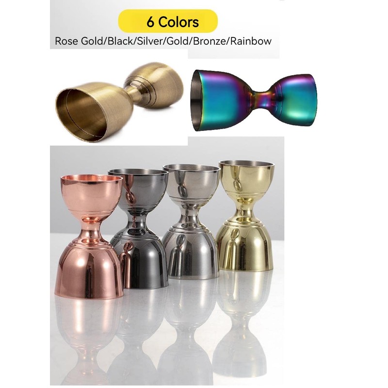 Premium Cocktail Jigger 2oz/1oz, Stainless Steel Bell Jigger for Bartending,Cocktail