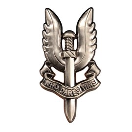 SAS British Army Special Air Service Who Dares Wins Metal Military Forces Badge Pin Stylish Decor for Men