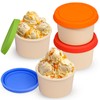Webake Silicone Ice Cream Containers with Lids, 8oz Homemade Ice
