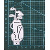 Golf Bag & Clubs Metal Cutting Die – Golfing Silhouette