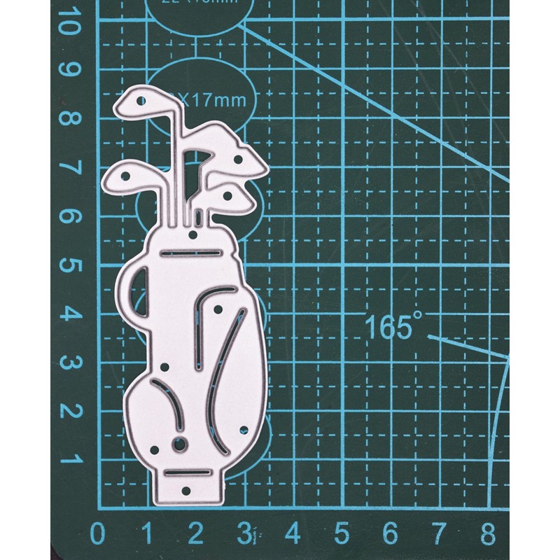 Golf Bag & Clubs Metal Cutting Die – Golfing Silhouette