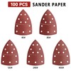 PMIQSA 100PCS 400 Grits Sanding Pads Mouse Sander Pads 11