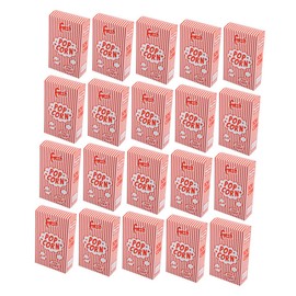 iplusmile 25pcs Striped Popcorn Boxes Paper Snack Treat Containers for Movie Theaters Parties Birthdays Wedding Receptions Graduation Oil Resistant and Decorative Popcorn Buckets