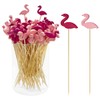 NILLOS Cocktail Bamboo, 100 PCS Flamingo Design Decorative Cocktail Appetizer
