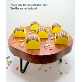 Truffle Wrappers Square Truffle Cups, Pack of 40 Small Chocolate Candy Cups Paper, Truffle Cups for Baby Shower, graduation party, Birthday, kids party decoration, Christmas Party. (Graduation)