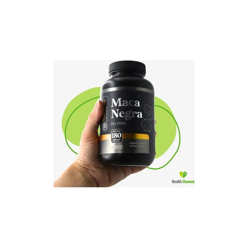 Maca Negra Peruana | 1000 Mg | 180 Caps |
