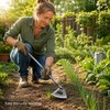 Handheld Hollow Hoe for Weeding & Digging – Steel Garden