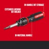 CRAFTSMAN Ratcheting Screwdriver, SpeedDrive, 2” Double Ended Bits Included, Handle