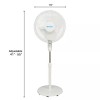 Hurricane Supreme Oscillating Stand Fan w/ Remote 16 in White