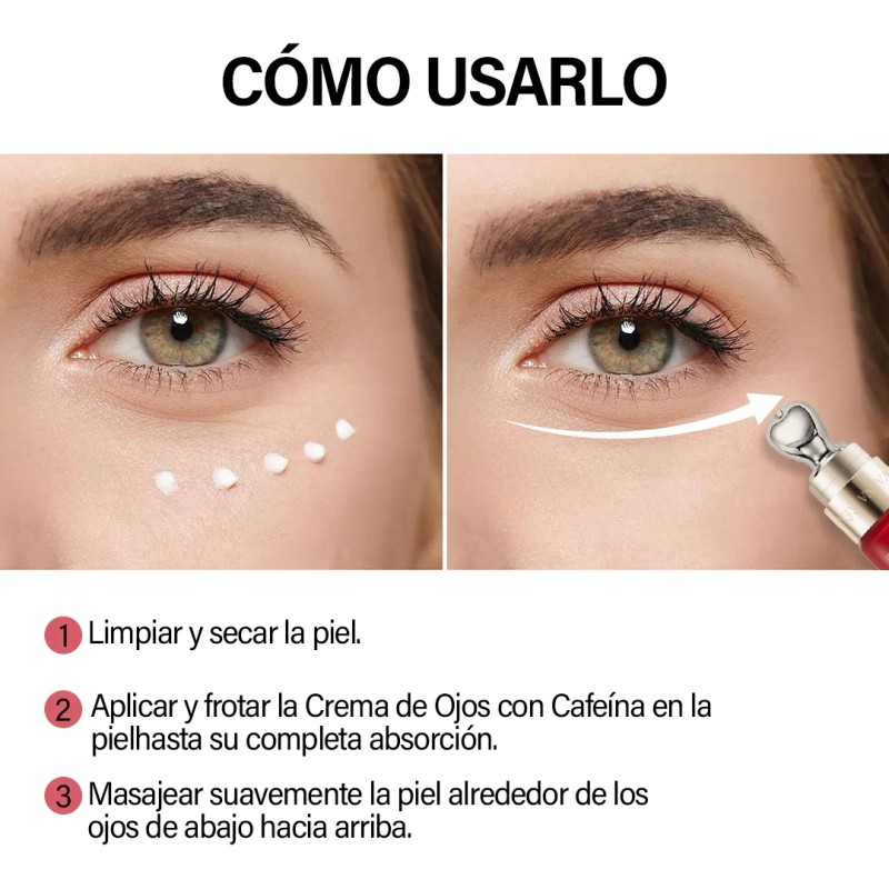 Crema Ojos Ayvanna Ver Cafeína Ácido Hialurónico Antiarrugas 20ml
