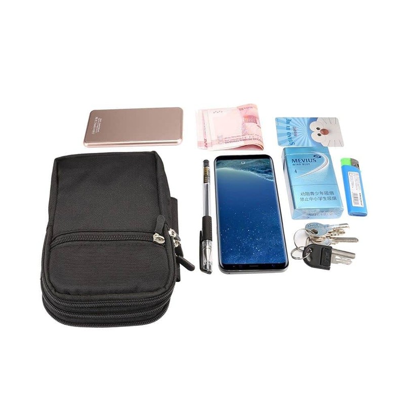 DFV mobile - Multi-Functional Vertical Stripes Pouch 4 Bag Case