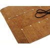 12 Pocket Suede Leather Tool Roll for Woodcarving Knives and