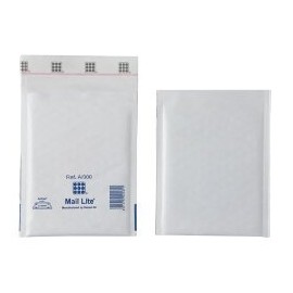 100 White A000 Bubble Wrap Padded A/000 Jiffy Mail Lite Mail Bag Envelope 110mm x 160mm for Posting Memory Cards Keys Cables Floppy Disks Watches Jewellery Mouse Small items