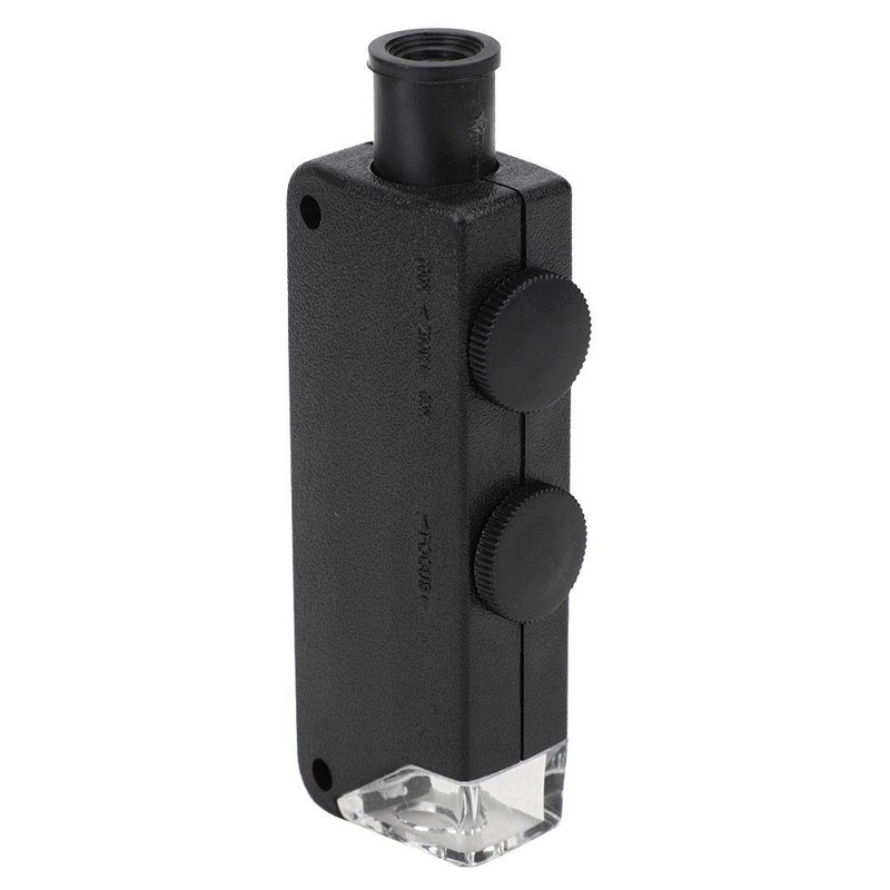 Oumefar 60-100X Adjustable Portable Bag LED Illuminated Zoom Field Microscope