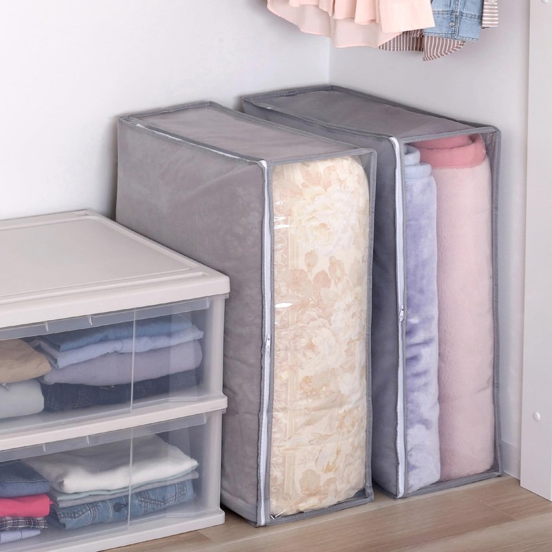 Astro 167-02 Storage Case for Blankets, Set of 2, Gray,