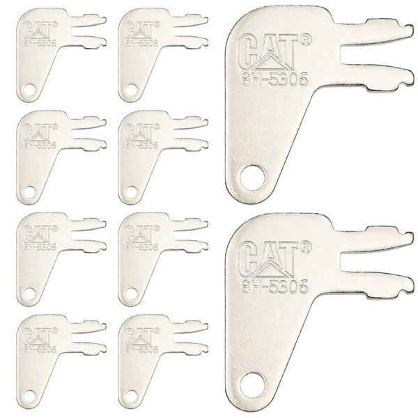 hiSpkNix 8H5306 Master Key 10-Pack Compatible with Caterpillar CAT Heavy