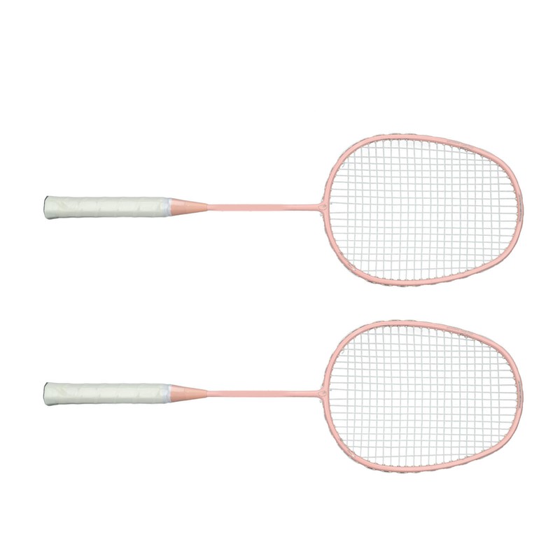 Sports Straight Beat Badminton Racket with Anti Skid Handle Glassy