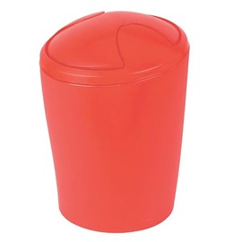 Spirella Move Frosty Red Waste Bin Medium Polypropylen Red Height 21 cm x Width 15 cm