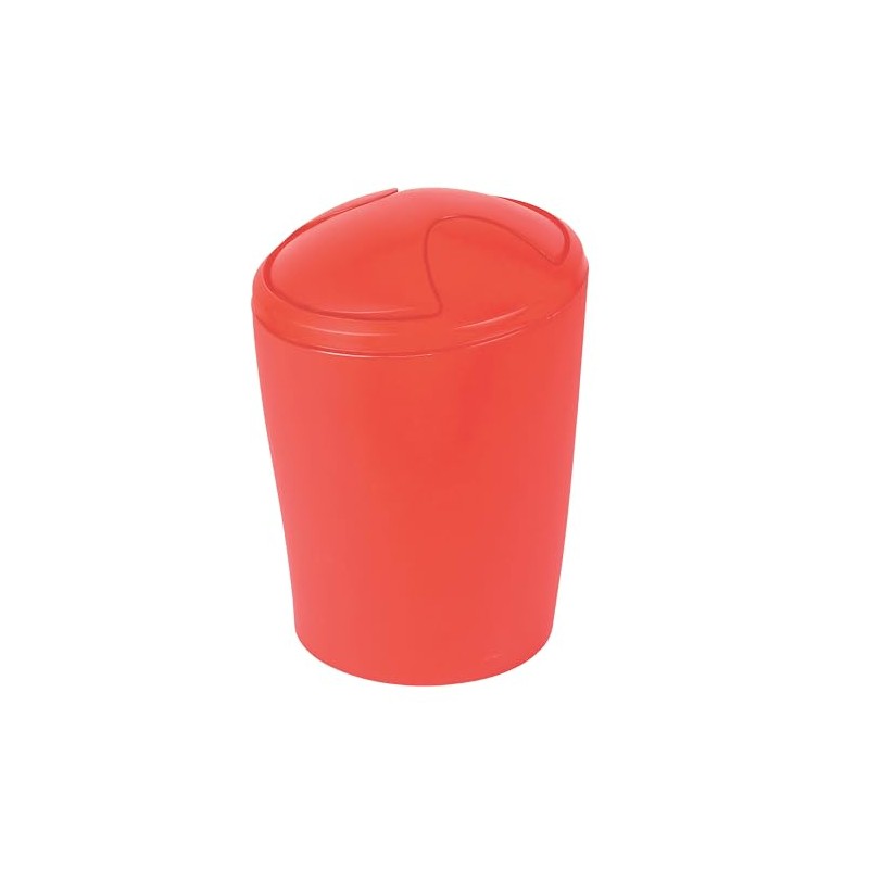 Spirella Move Frosty Red Waste Bin Medium Polypropylen Red Height