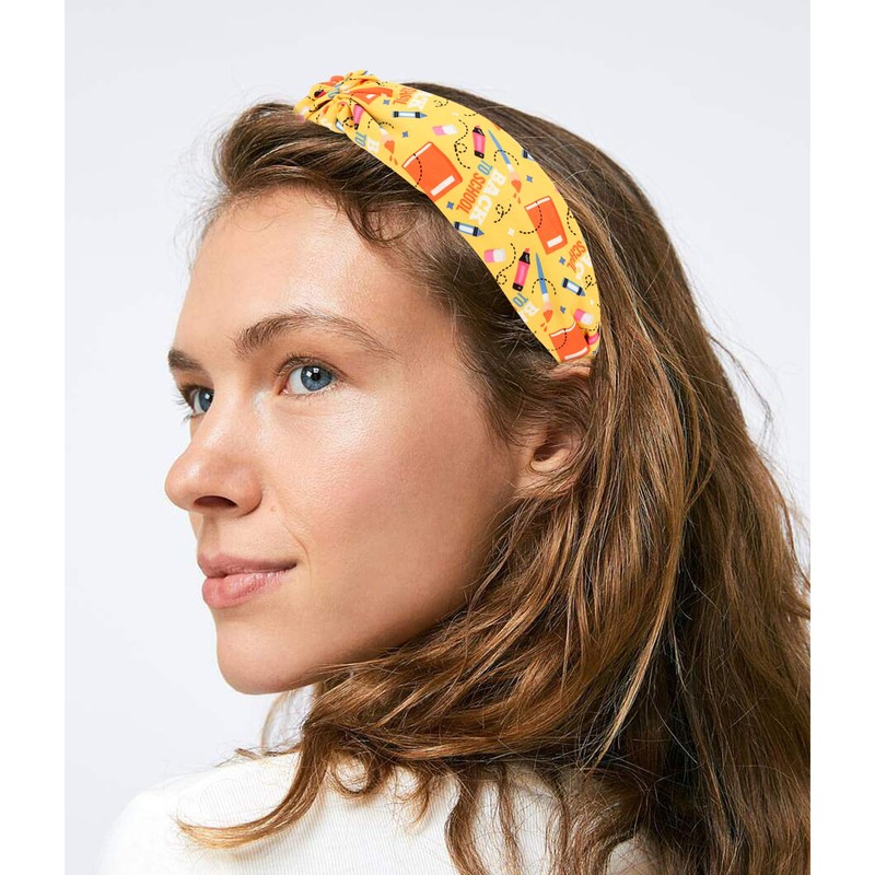WHAVEL Teacher Headband Teacher Accessories Pencil Knotted Headbands Back School