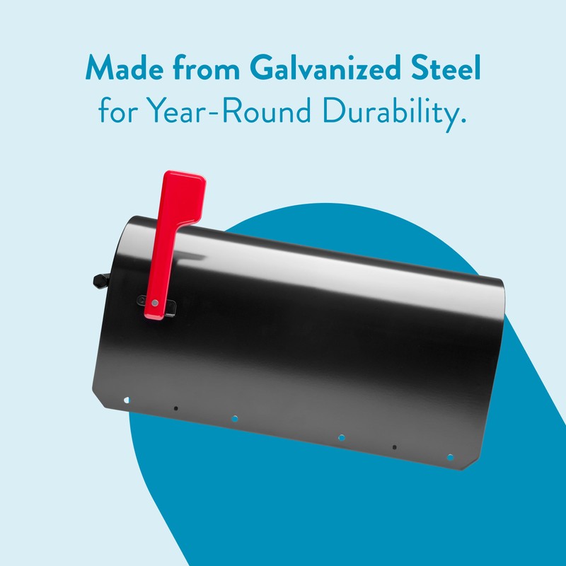 ARCHITECTURAL MAILBOXES 5560B-R-10 Architectural Mailboxes Sequoia Post Mount Mailbox, Large,