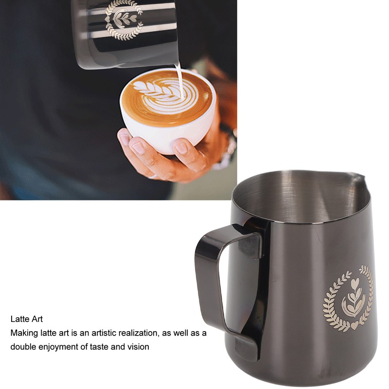 Frothing Cup 600ml 304 Stainless Steel Thickened Milk Frothing Jug