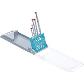 Kraftmann 50805 Masonry Drill Set, Silver, 4-8 mm, Set of 5 Pieces