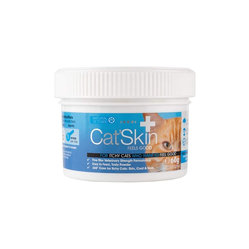 Natural VetCare Cat'Skin Veterinary Strength Skin and Coat Supplement for