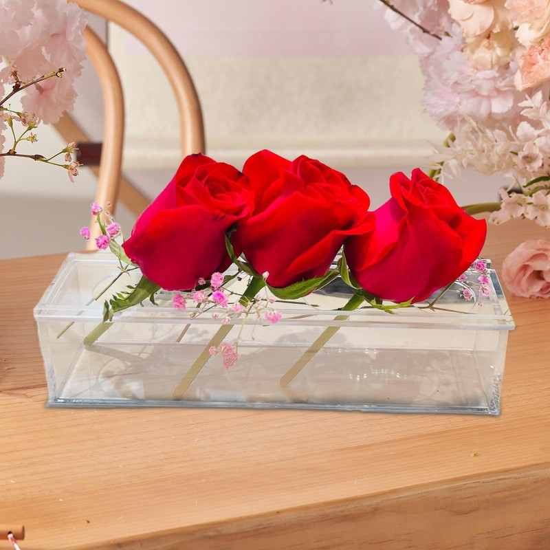 Acrylic Flower Vase | Modern Flower Arrangement for Home Decor,Acrylic