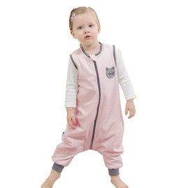 ililmmoe Baby Sleep Sack Winter Warm Infant Walk Sleep Bag with Legs Wearable Blankets Infant Pajamas 6months-4Years Pink/L