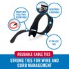 VELCRO Brand Heavy Duty Cable Ties Reusable | 60Pc Bulk