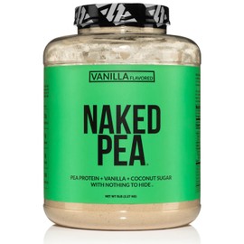 NAKED Pea - Vanilla Pea Protein - Pea Protein Isolate from North American Farms - 5lb Bulk, Plant Based, Vegetarian & Vegan Protein. Easy to Digest, Non-GMO, Gluten Free, Lactose Free, Soy Free