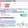 TONE Plug Socket Set PG86S 3/8" Inch Drive 14mm 4-Piece