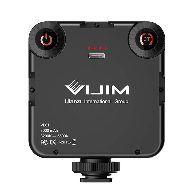 Ulanzi Vijim VL81 Mini LED Vlogger Youtuber Light, Black