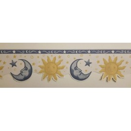 IMPERIAL SUN AND MOON WALLPAPER BORDER BY IMPERIAL WALLCOVERINGS