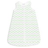 GREY/GREEN CHEVRON sleep sack (18-24 Months)