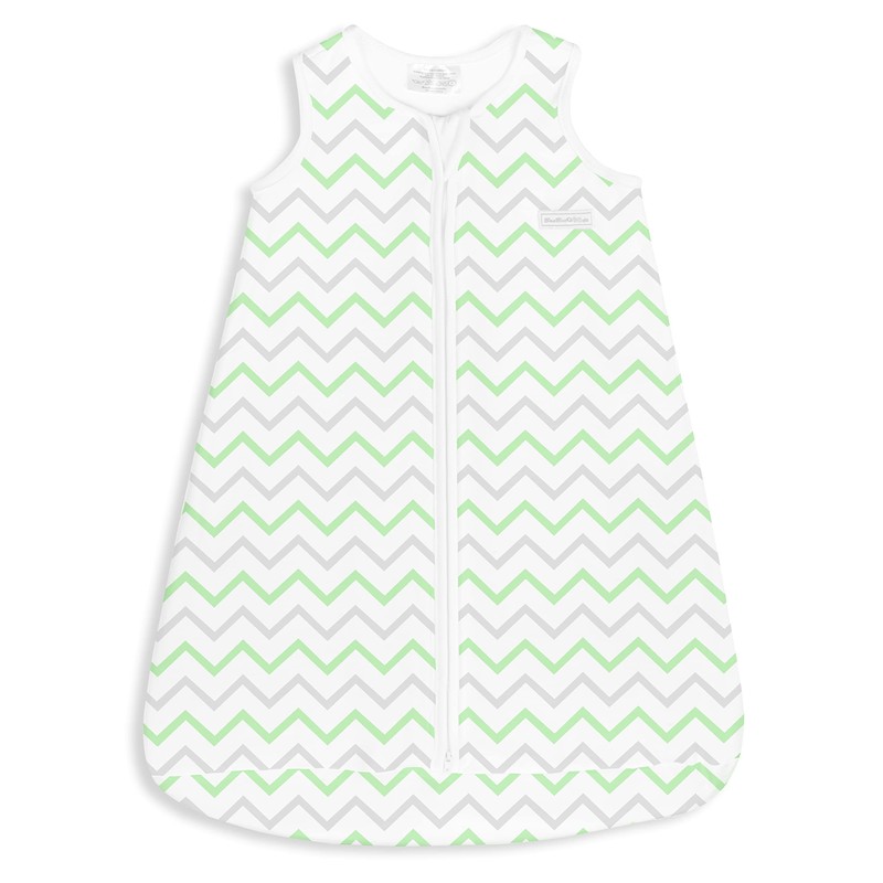 GREY/GREEN CHEVRON sleep sack (18-24 Months)