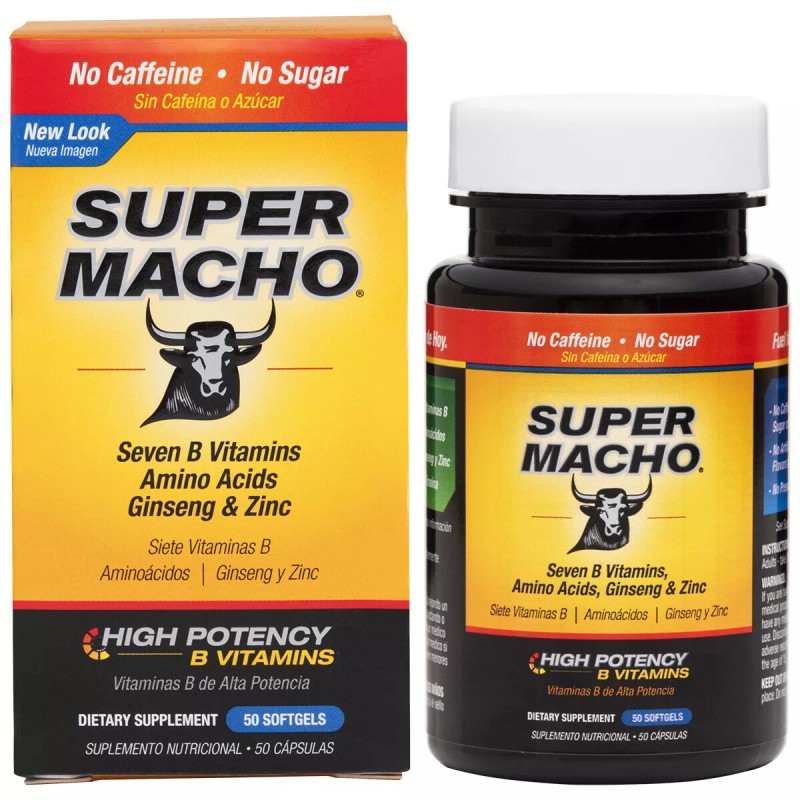 Super Macho with Zinc, Ginseng and High Potency B Vitamins,