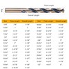 ROGAPER 29Pcs Drill Bit Set, 135 Tip HSS with Black