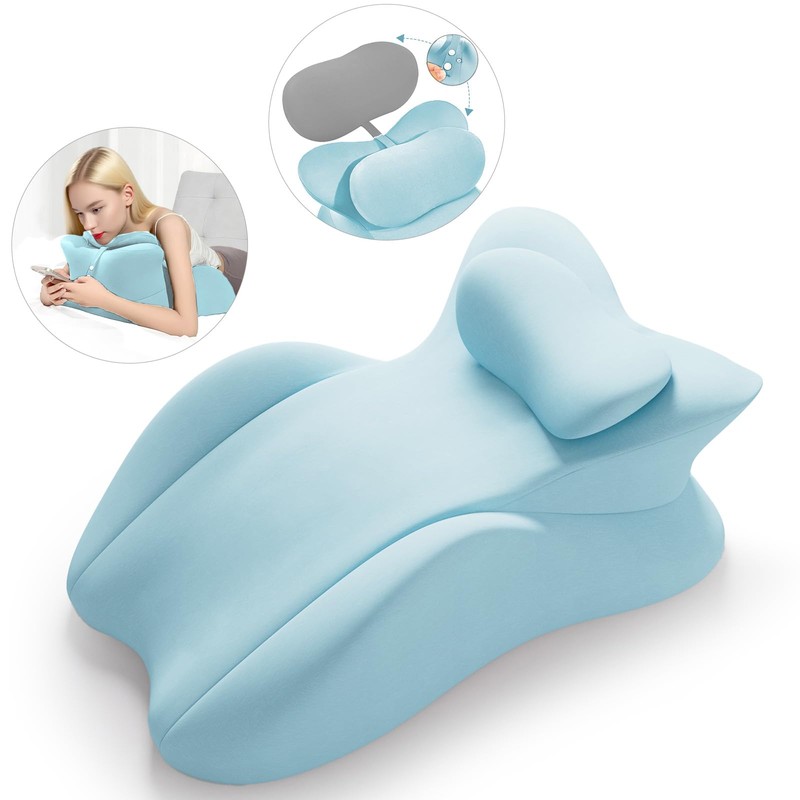 cjc Memory Foam Wedge Pillow for Adults, Multi-Position Support Bed
