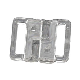 Bluemoona 20 piezas – Clip de plástico de 20 mm para brasier de brasier con cierre de hebilla transparente