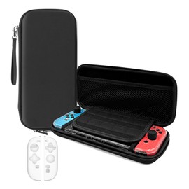 Heioloo Harte Hülle Tragetasche Travel Carrying Case für NS Switch 2, Reisetasche Hülle Aufbewahrungstasche für NS Switch 2 Zubehör, Tasche+ NS Switch 2 Hart Transparente Hülle, Hartschalenschutz