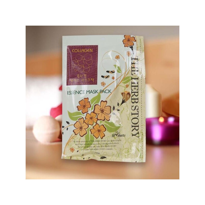 ArtBox 아트박스/허브스토리 더허브스토리에센스 마스크팩 콜라겐 11매입 Artbox/Herbstory TheHerbstoryEssence Mask Pack