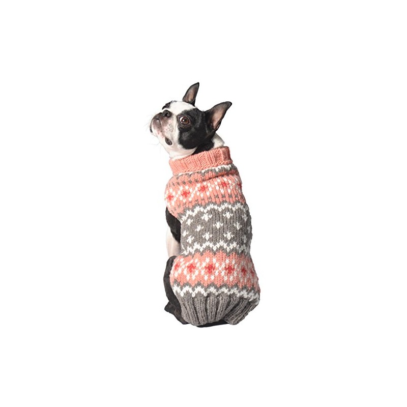 Chilly Dog Rose Fair isle Sweater, X-Large
