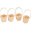VBS Mini Bamboo Baskets, Pack of 4 - Practical Storage